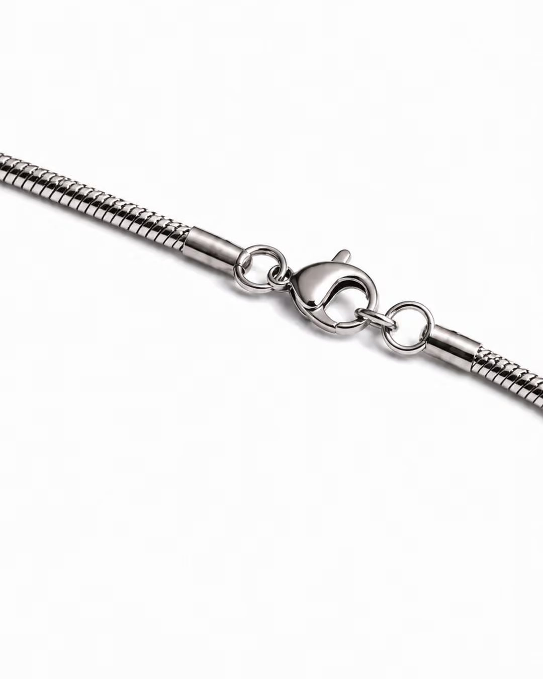 Silver Snake (Silver) 2mm - stainless steel silver unisex bracelet, product photo