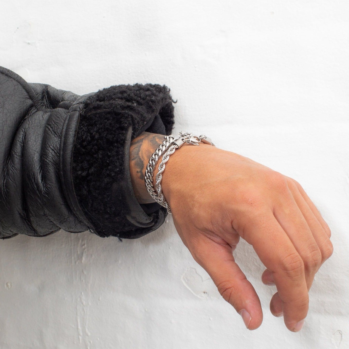 Silver Rope Bracelet