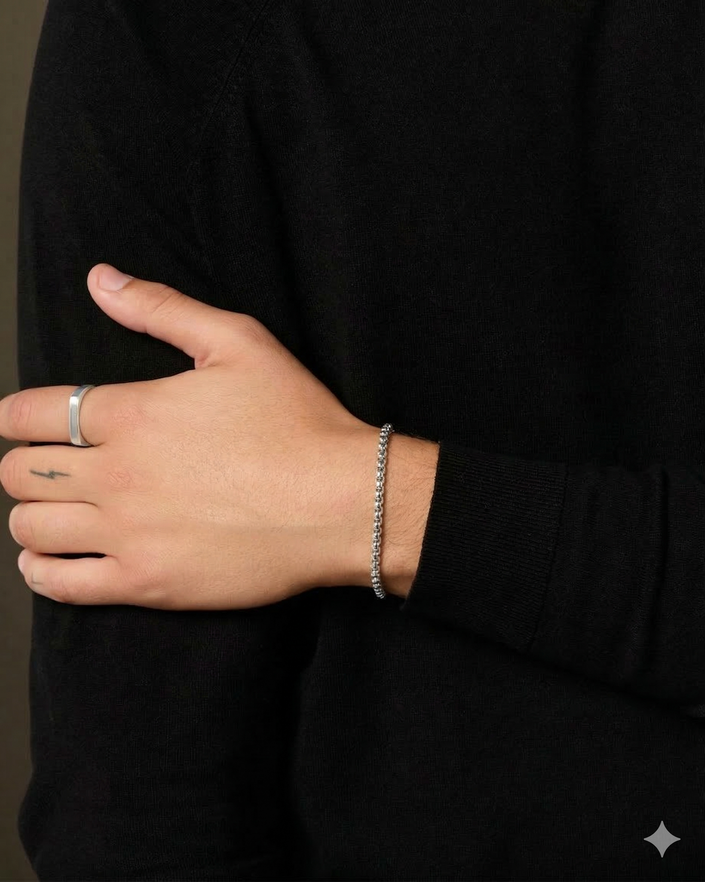 BOX BRACELET (SILVER) 3MM