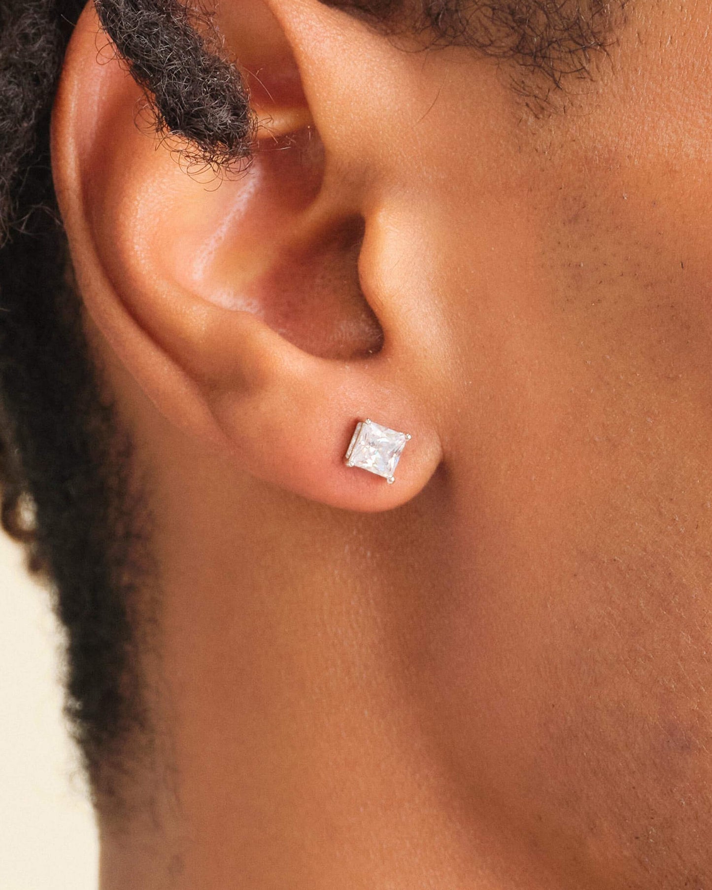 Square Stud Earrings - Gold