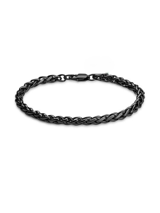 WHEAT BRACELET (BLACK) 4MM