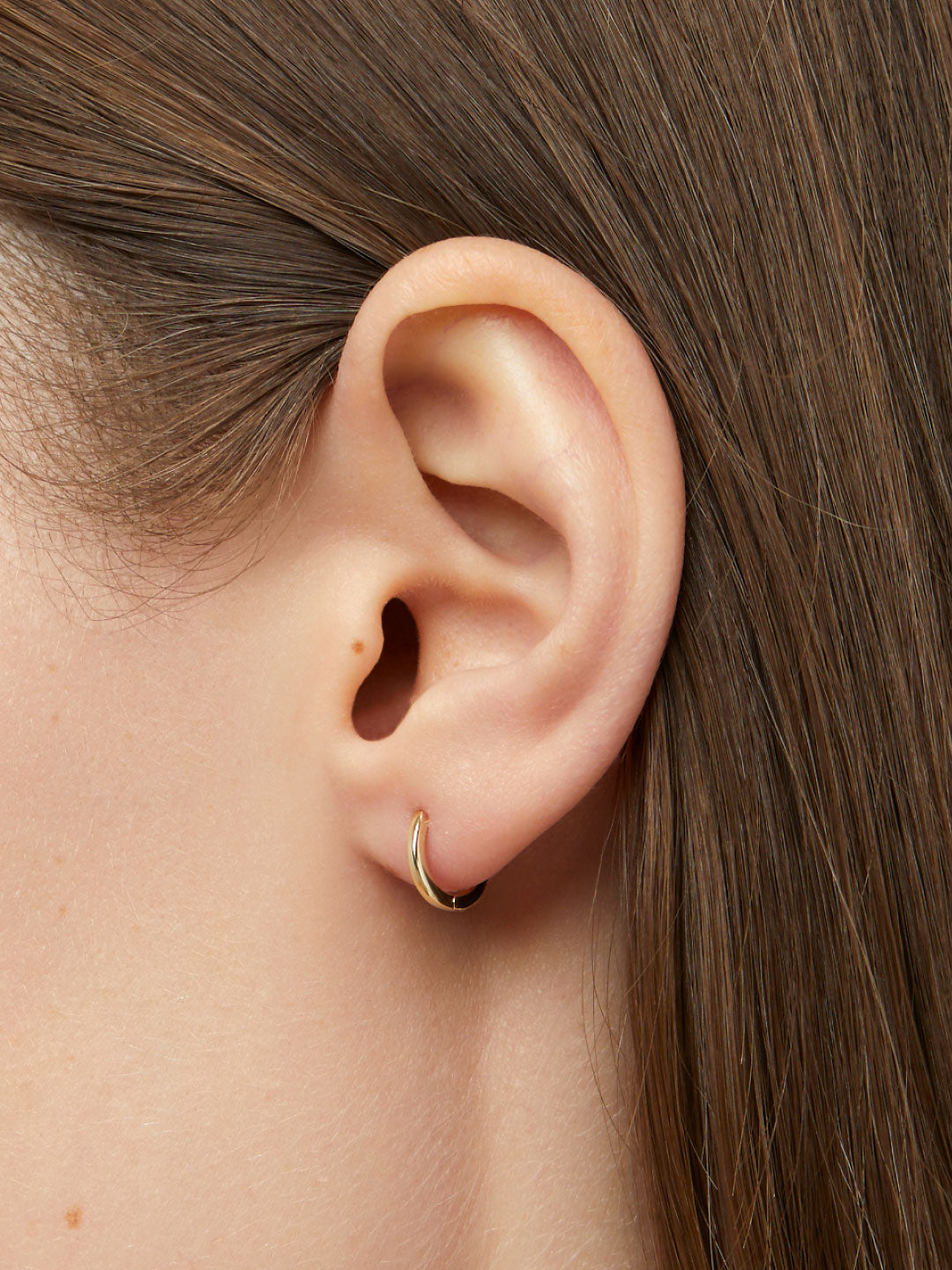 Classic Huggie Hoop Earring (Gold) - Main Image