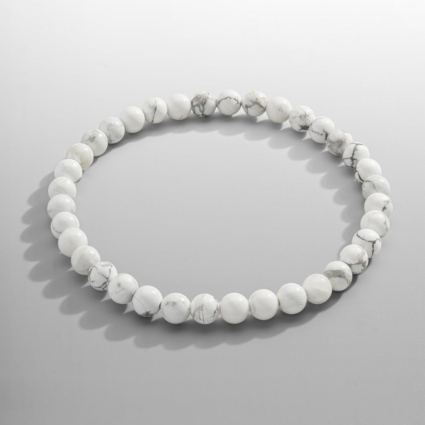 howlite Beads Bracelet (White)