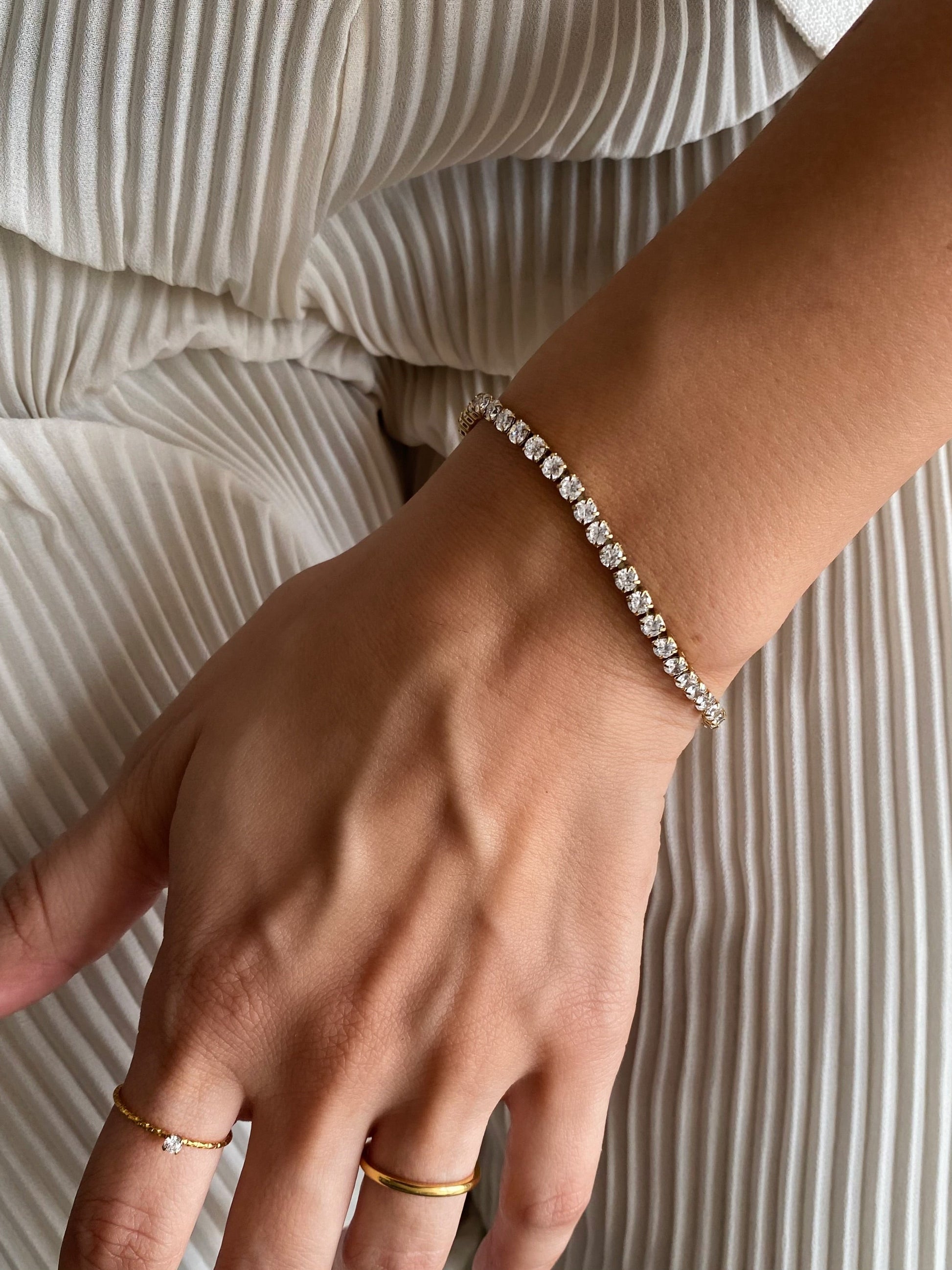 Ladies Diamond Bracelet, on model