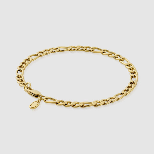 Figaro Bracelet (Gold) 4mm