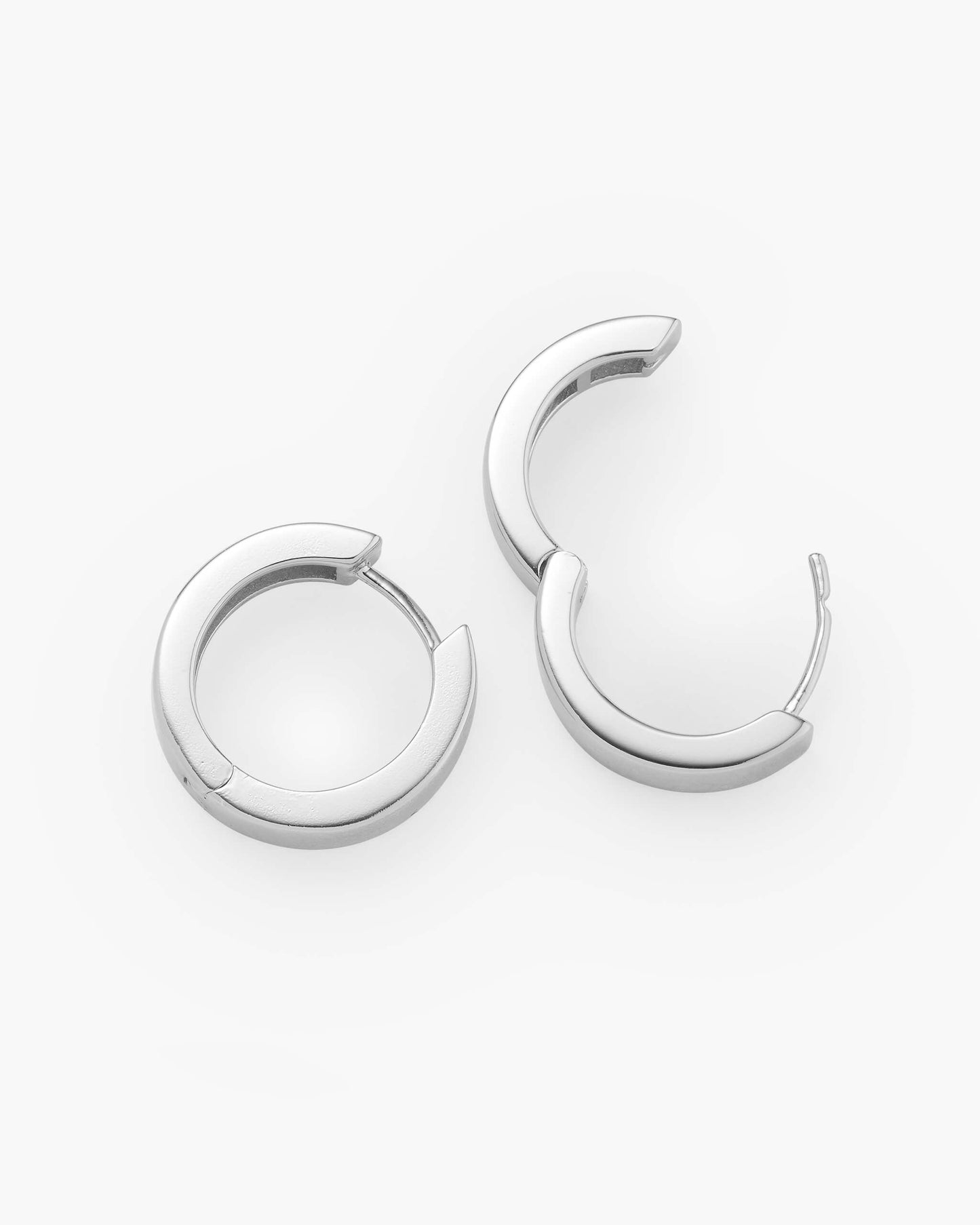 Classic Hoop Earrings - Silver