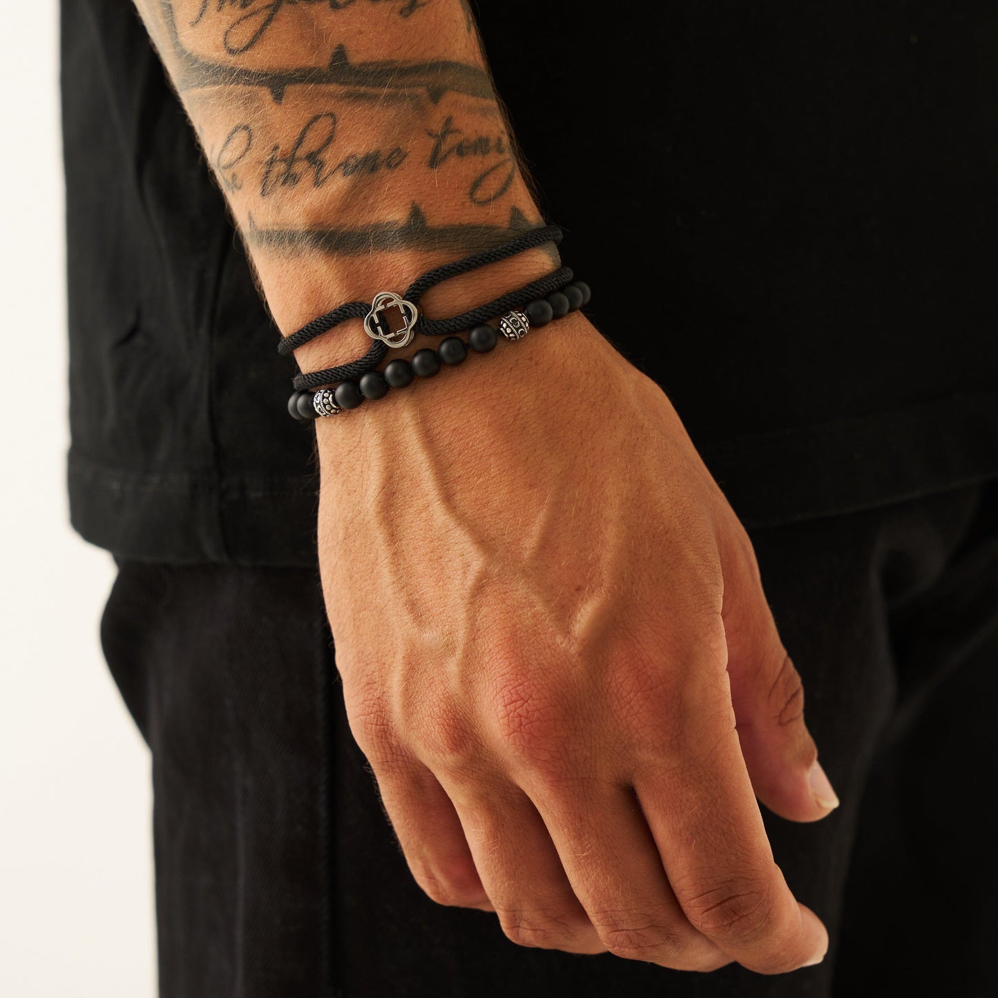Matte Black (S) Onyx Beads Bracelet