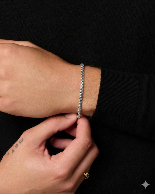 BOX BRACELET (SILVER) 3MM