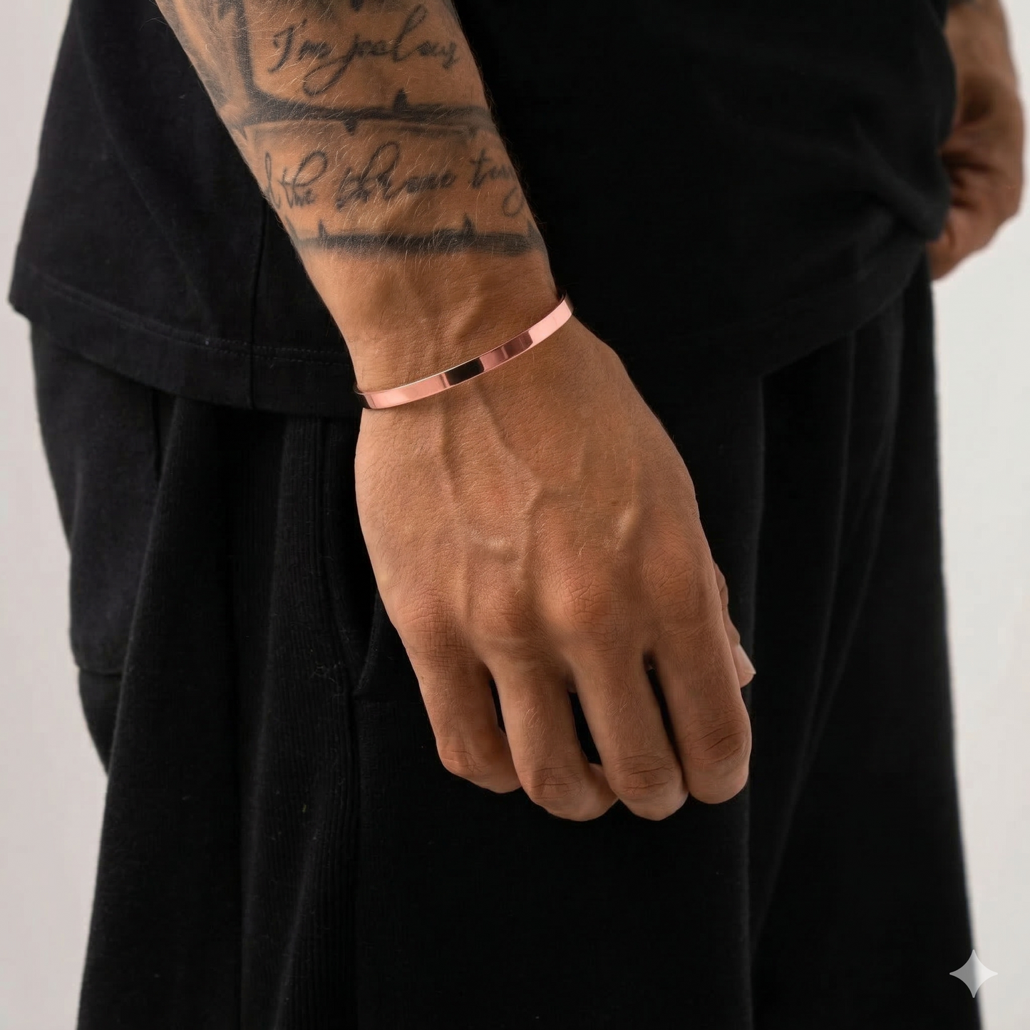CUFF BRACELET (ROSE GOLD) 4MM