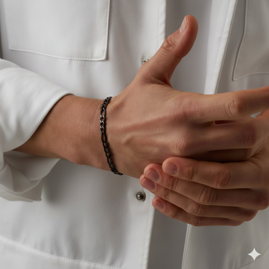 FIGARO BRACELET (BLACK) 4MM