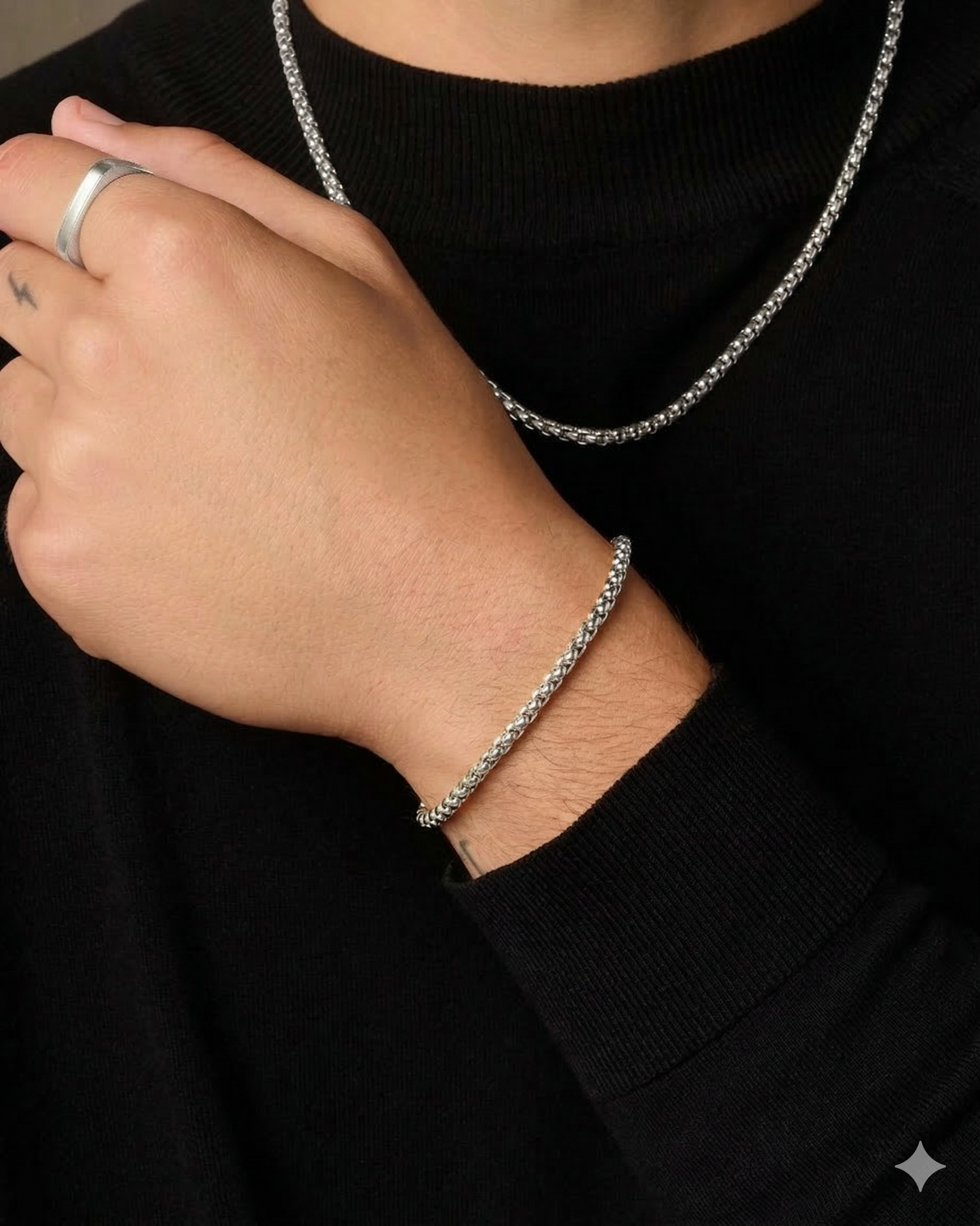 BOX BRACELET (SILVER) 3MM