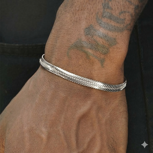 HERRINGBONE CHAIN (SILVER) 4MM