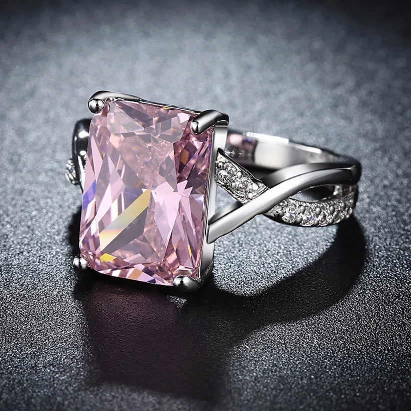 Solitaire Pink Gemstone Ring