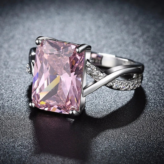 Solitaire Pink Gemstone Ring