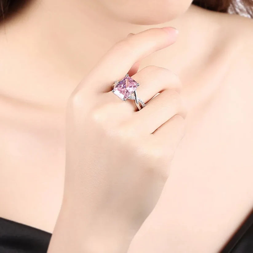 Solitaire Pink Gemstone Ring