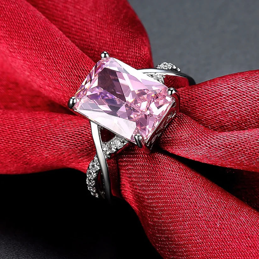 Solitaire Pink Gemstone Ring