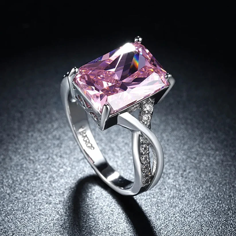 Solitaire Pink Gemstone Ring
