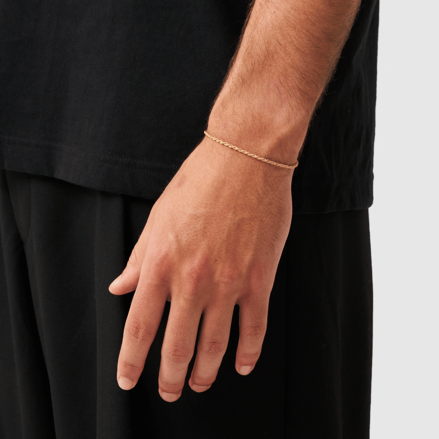 Rope Bracelet (Silver) 2mm