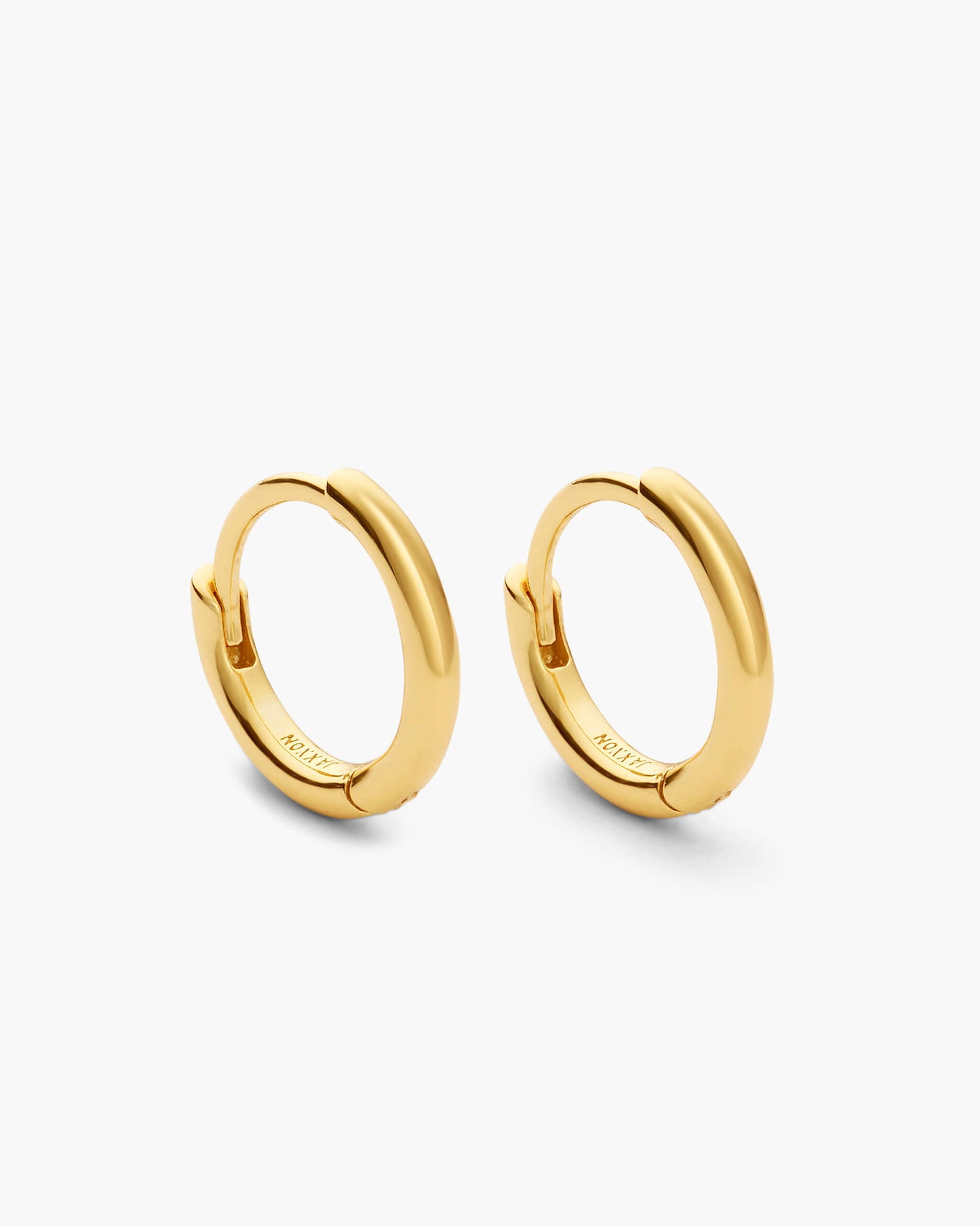 Thin Hoop Earrings - Gold