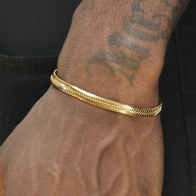 HERRINGBONE CHAIN (GOLD) 4MM