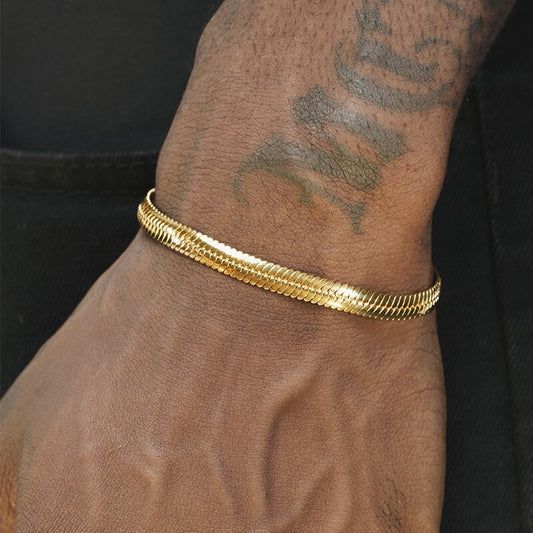 HERRINGBONE CHAIN (GOLD) 4MM