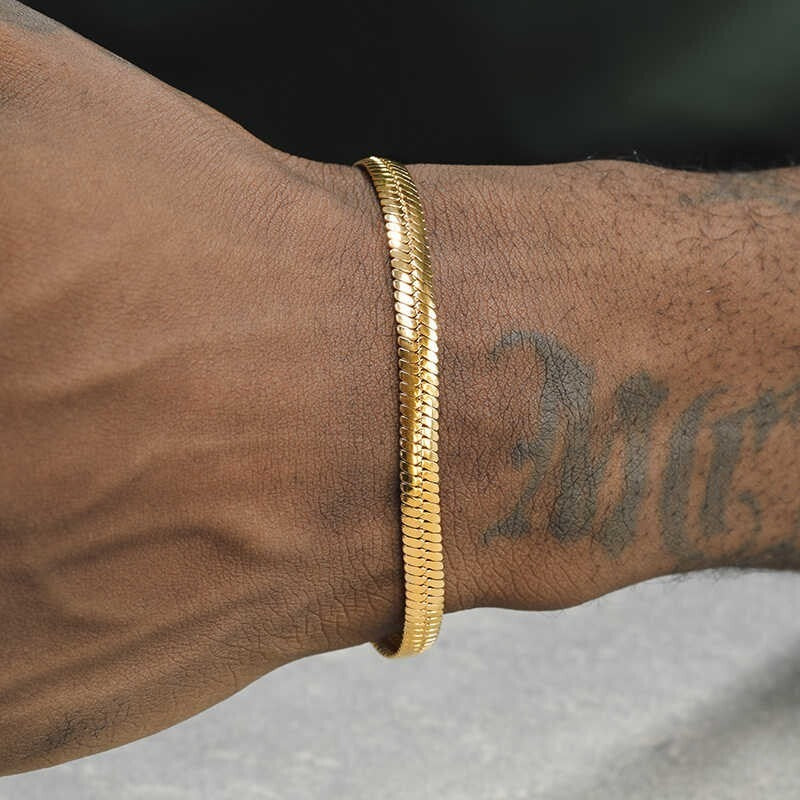 HERRINGBONE CHAIN (GOLD) 4MM