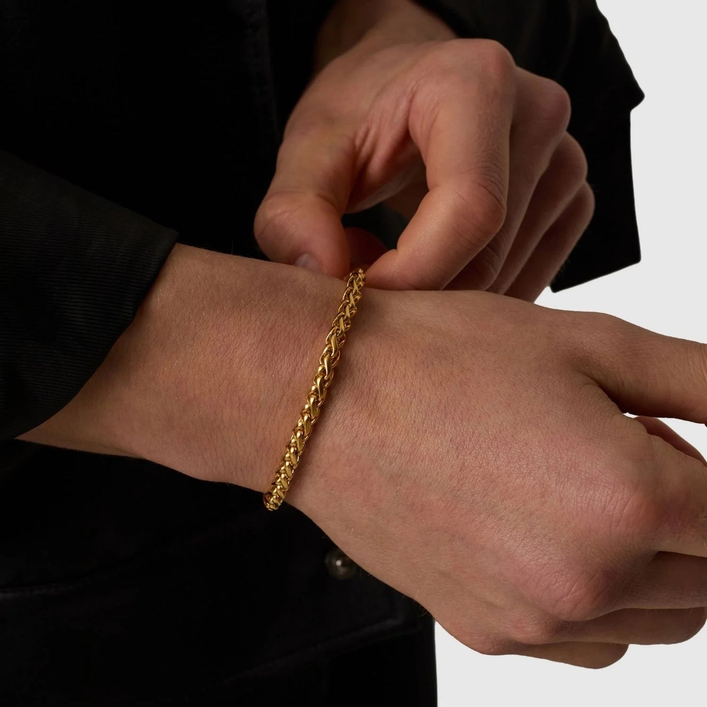 WHEAT BRACELET (GOLD) 4MM