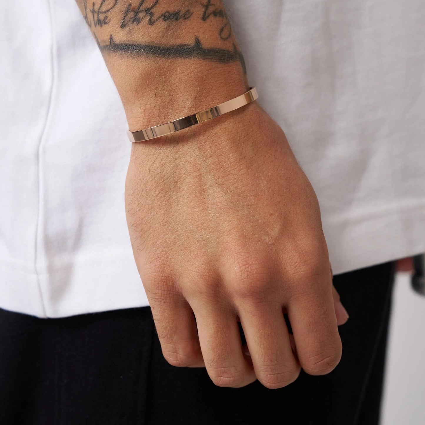 CUFF BRACELET (ROSE GOLD) 4MM