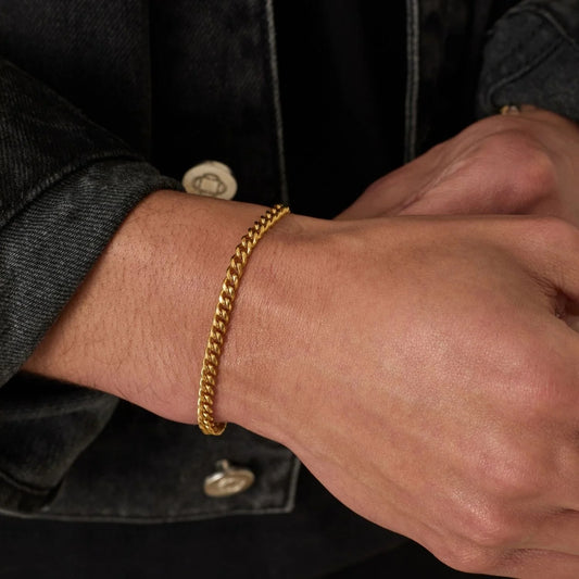 CUBAN BRACELET (GOLD) 4MM