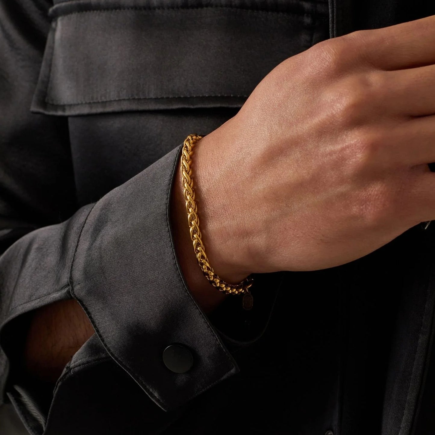 WHEAT BRACELET (GOLD) 4MM