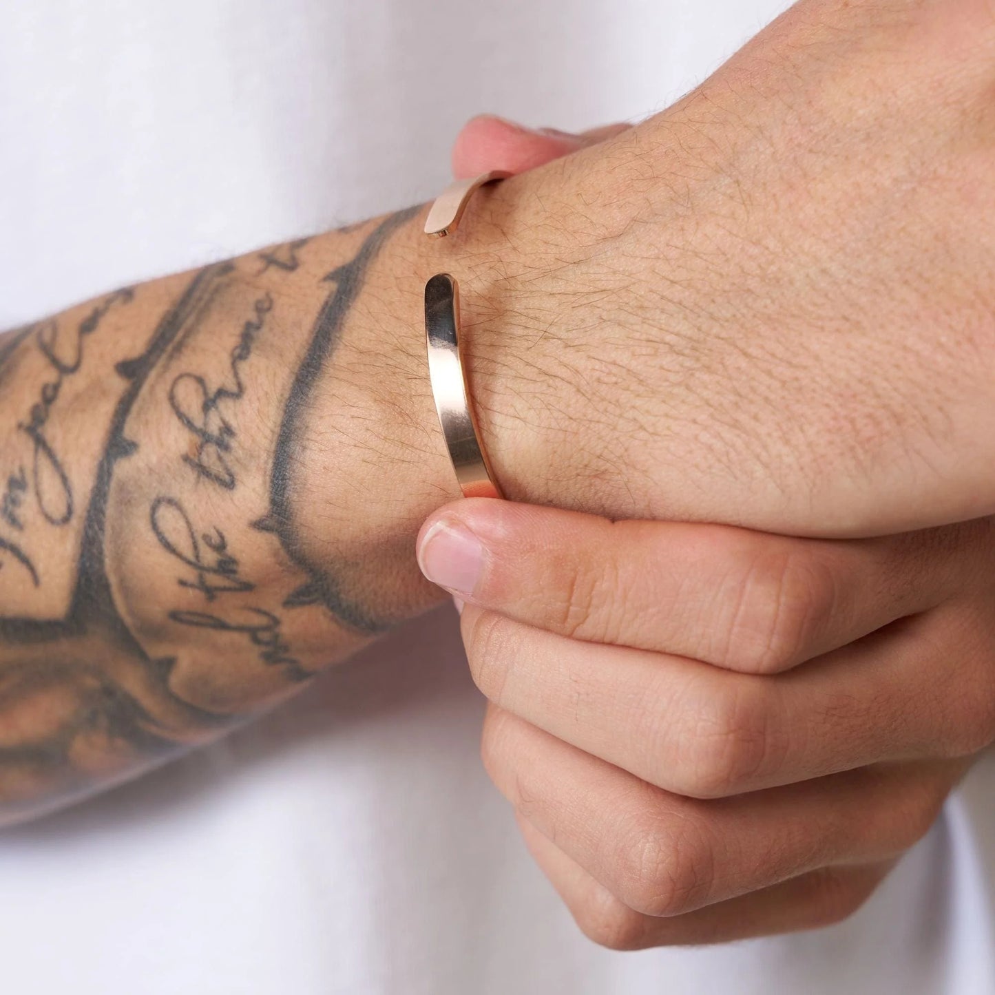 CUFF BRACELET (ROSE GOLD) 4MM