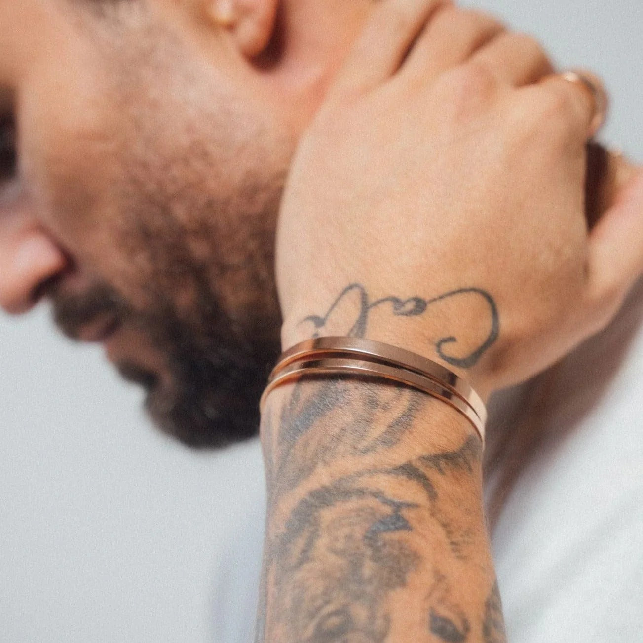 CUFF BRACELET (ROSE GOLD) 4MM