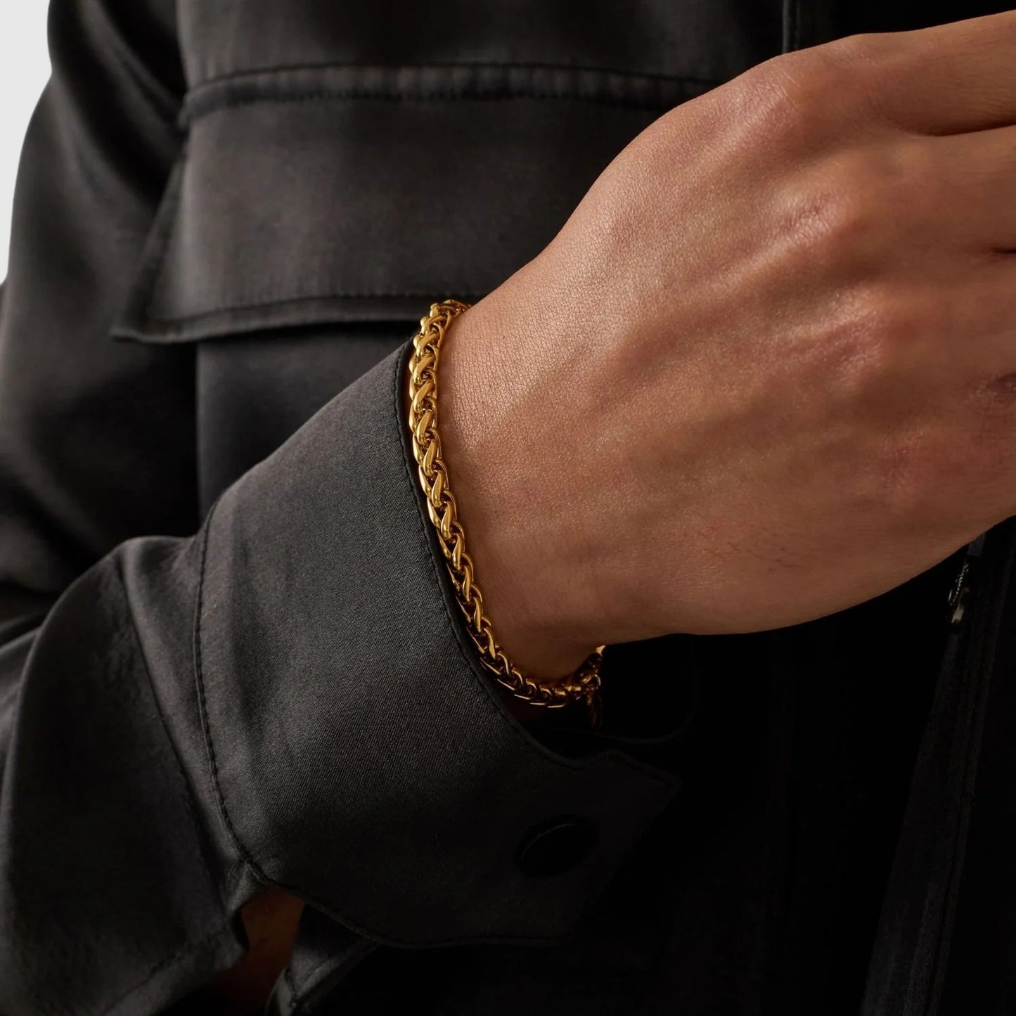 WHEAT BRACELET (GOLD) 4MM
