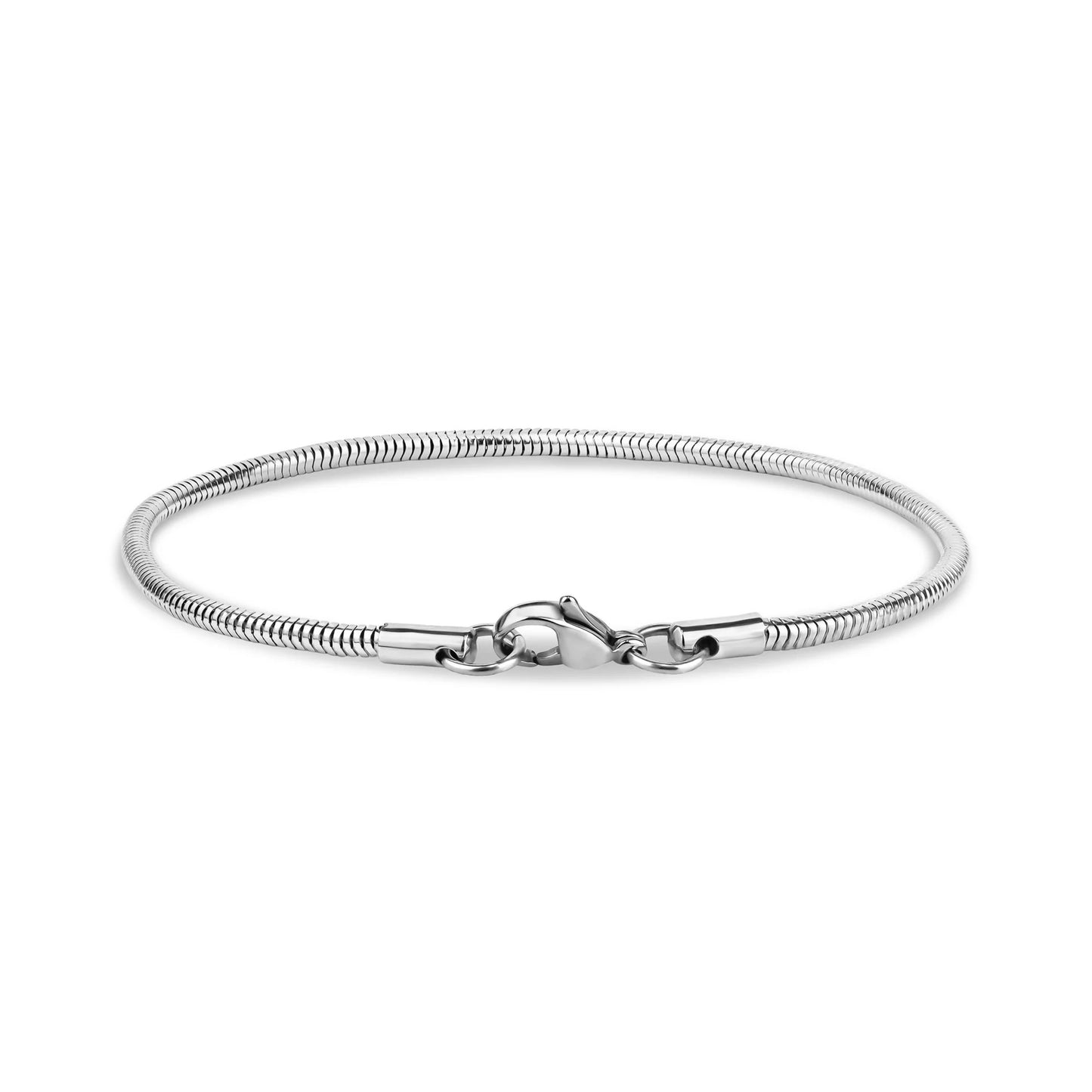 SLIM SILVER SNAKE (SILVER) 2MM